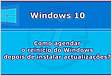 Windows 10 Como agendar o reinício do sistema após instalação de